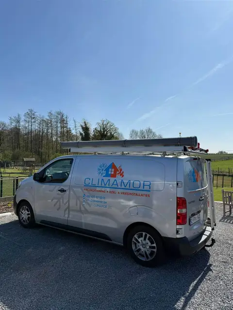 Climamor bedrijfswagen, erkende airco installateur Limburg